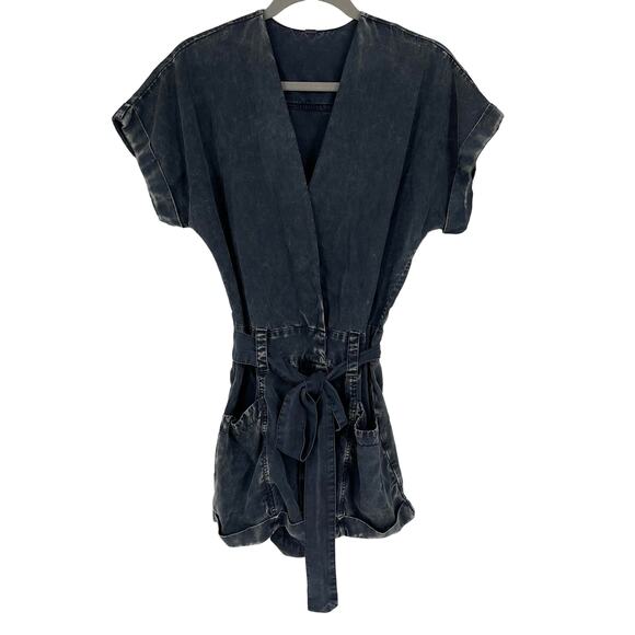Young Fabulous & Broke Gray Romper Small NWOT - Picture 1 of 9